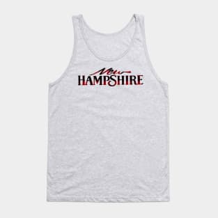 New Hampshire Buffalo Plaid Vintage License Plate Design Tank Top